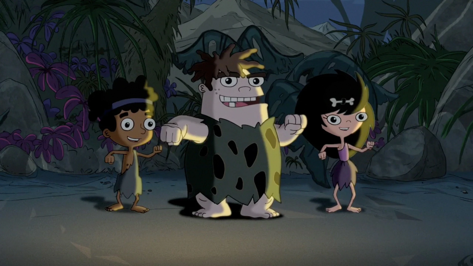 Image Baljug, Boofgard and Isabelock dancing.jpg Phineas and Ferb