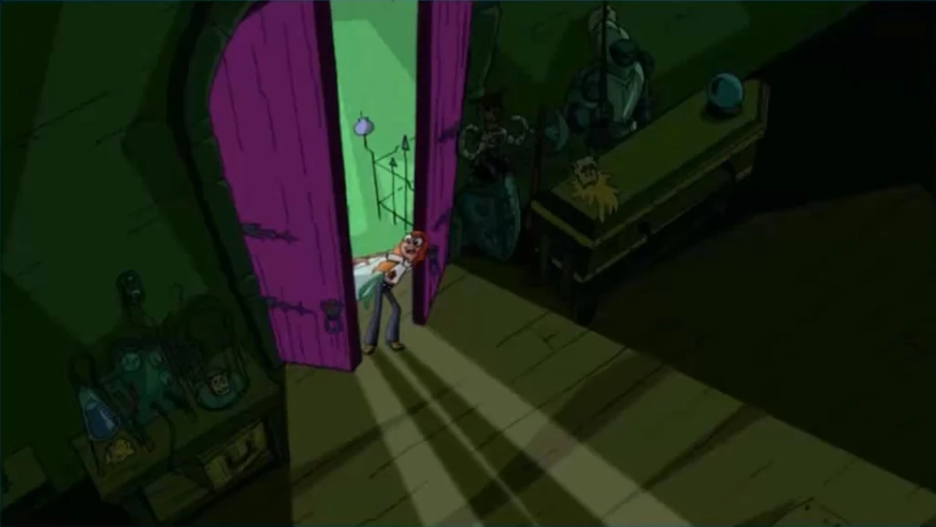 Image Candace entering the haunted house.jpg Phineas and Ferb Wiki