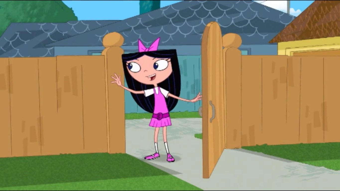 Image Kid Isabella Entering Backyardjpg Phineas And Ferb Wiki