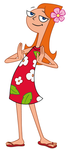 Image Candace Flynn In Hawaiian Vacation Attire Png Phineas And