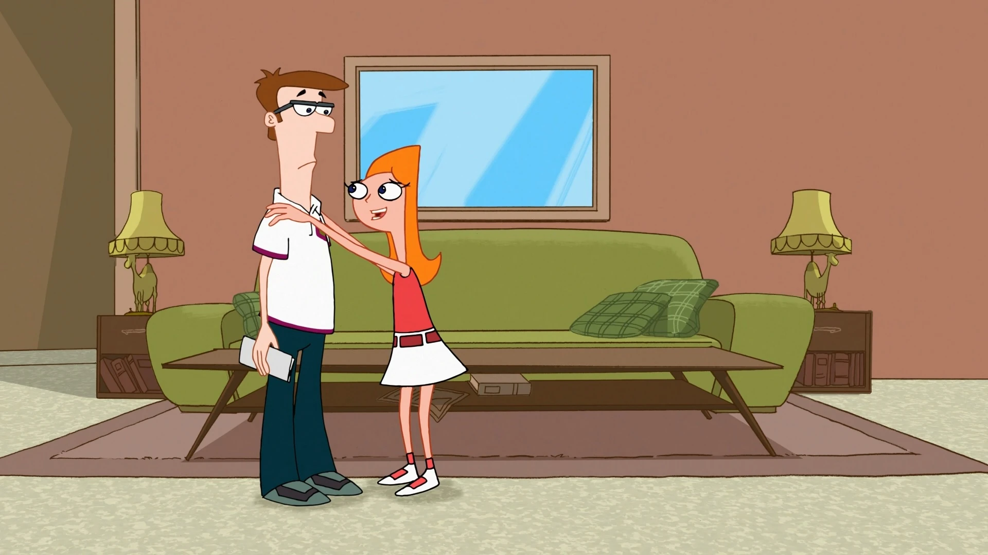 Image Candace telling her dad she has to go somewhere.jpg Phineas