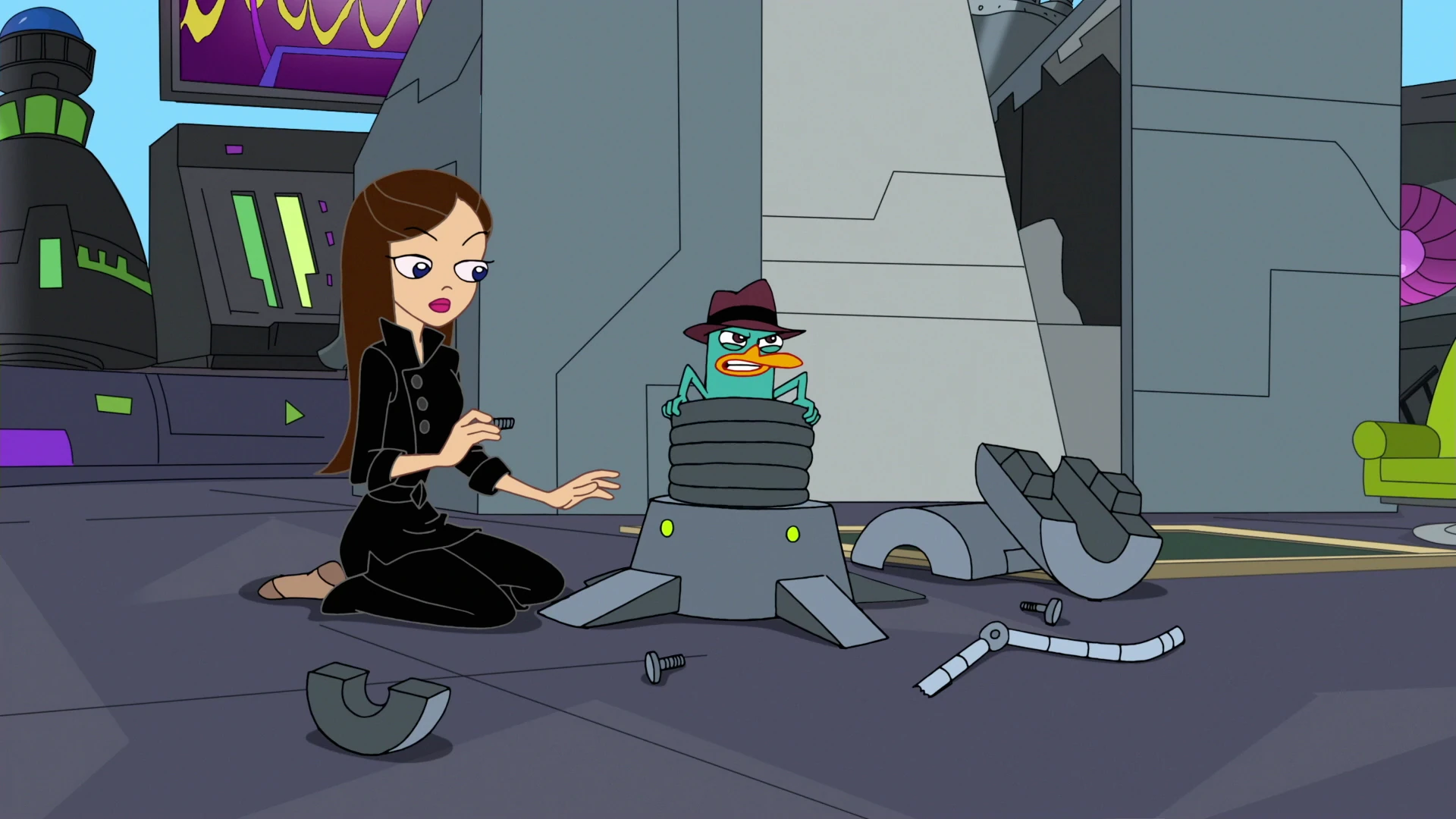 Image 319b Vanessa Saves Perry.jpg Phineas and Ferb Wiki FANDOM