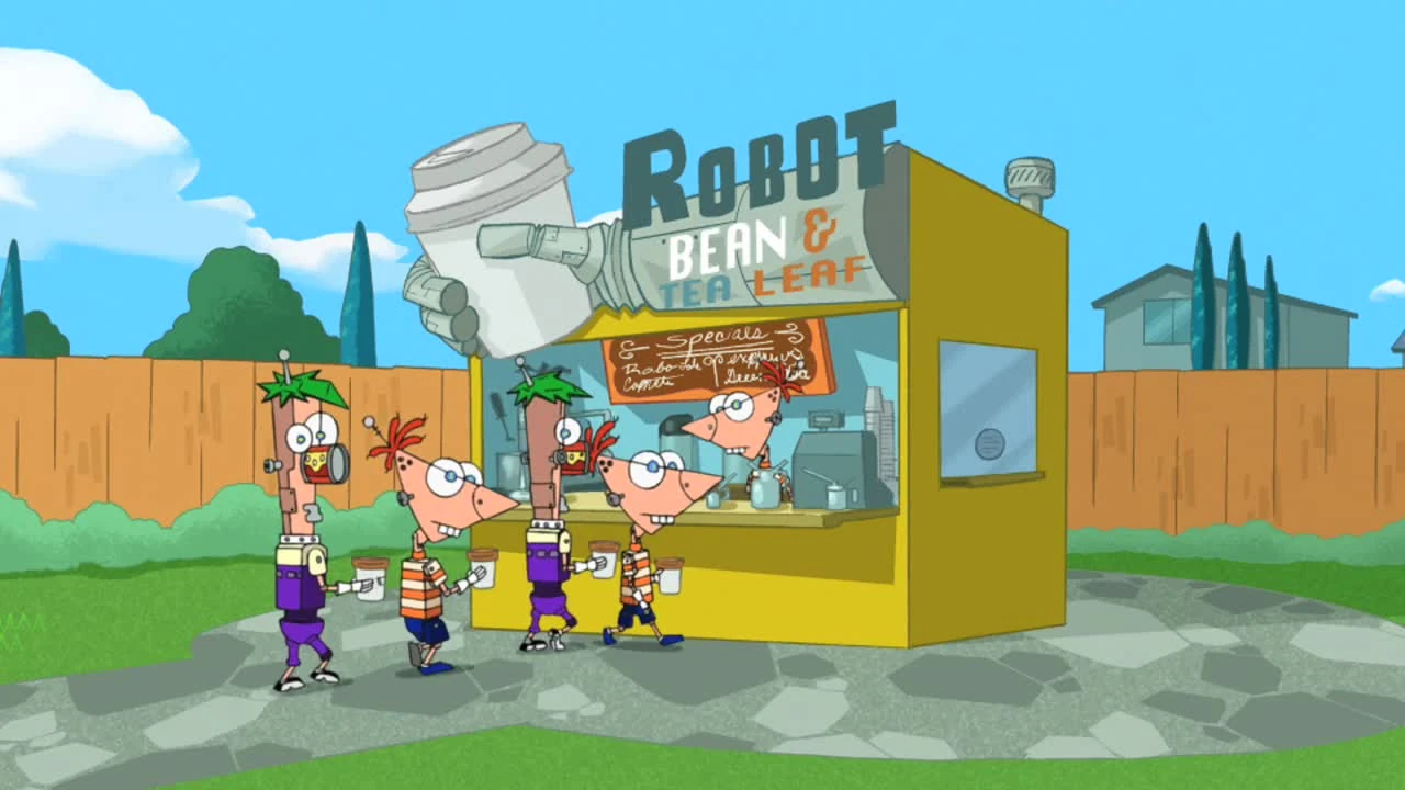 Robot Bean & Tea Leaf Phineas and Ferb Wiki FANDOM powered by Wikia