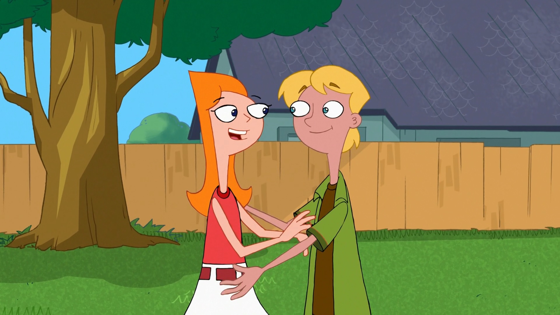 Image Candace and Jeremy just about to hug.jpg Phineas and Ferb