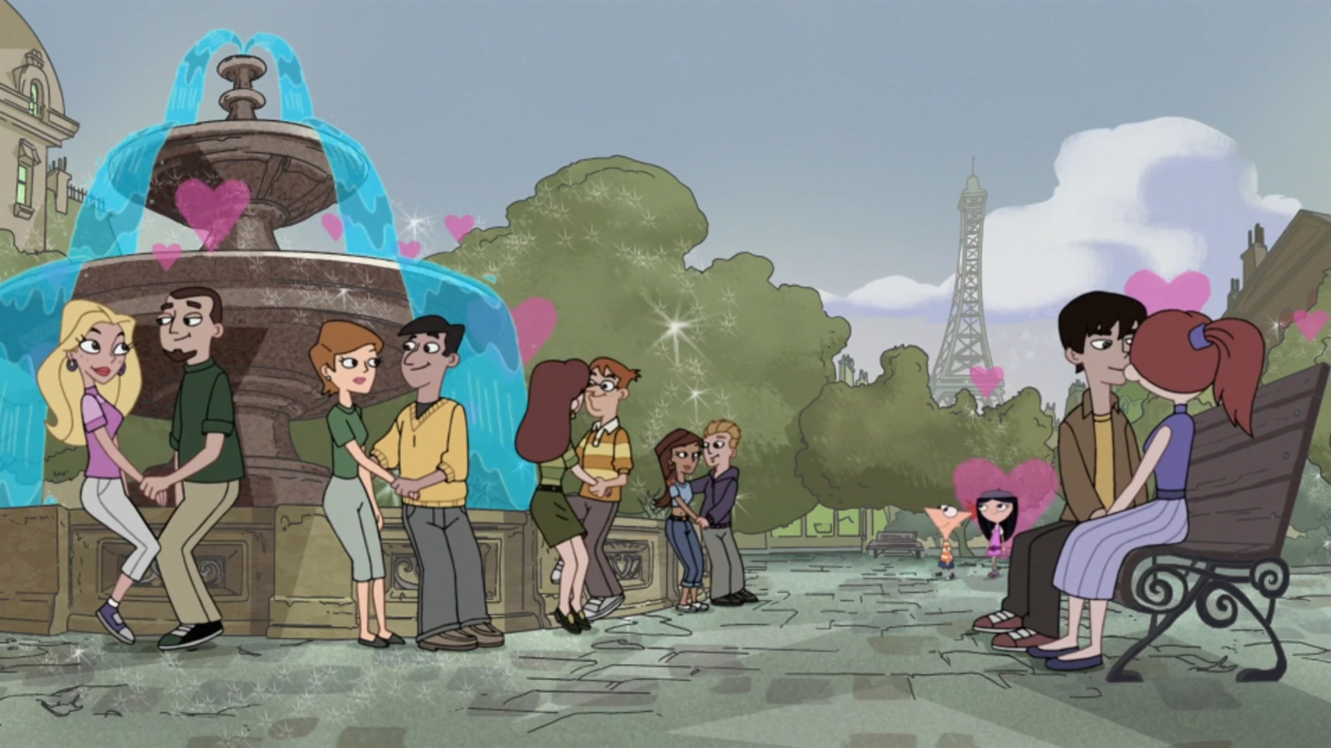 Image Fountain in Paris.jpg Phineas and Ferb Wiki FANDOM powered