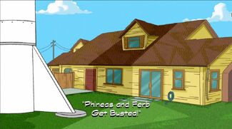 Phineas and Ferb Get Busted! title card