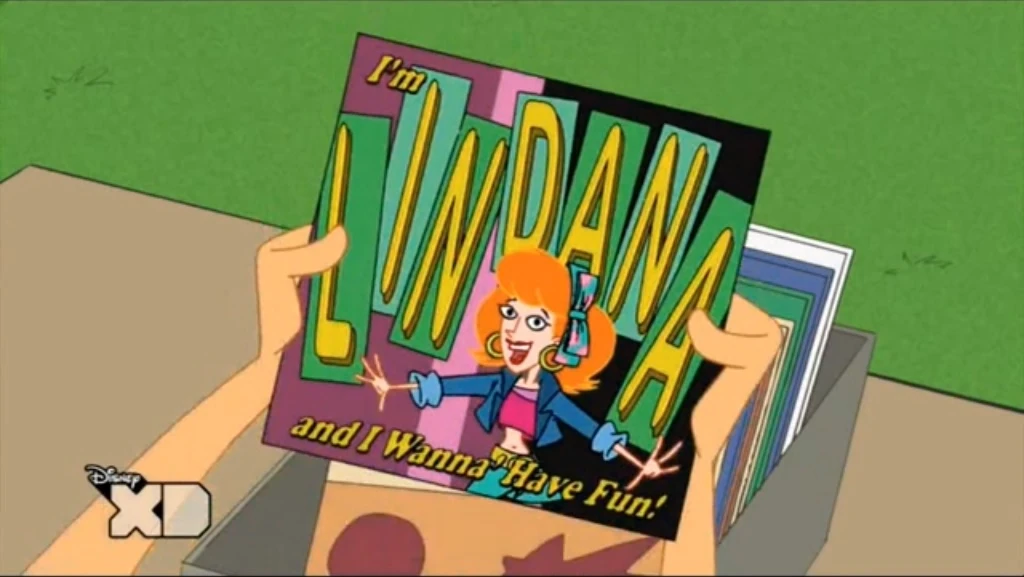 Image Lindana's album in the yard sale.jpg Phineas and Ferb Wiki