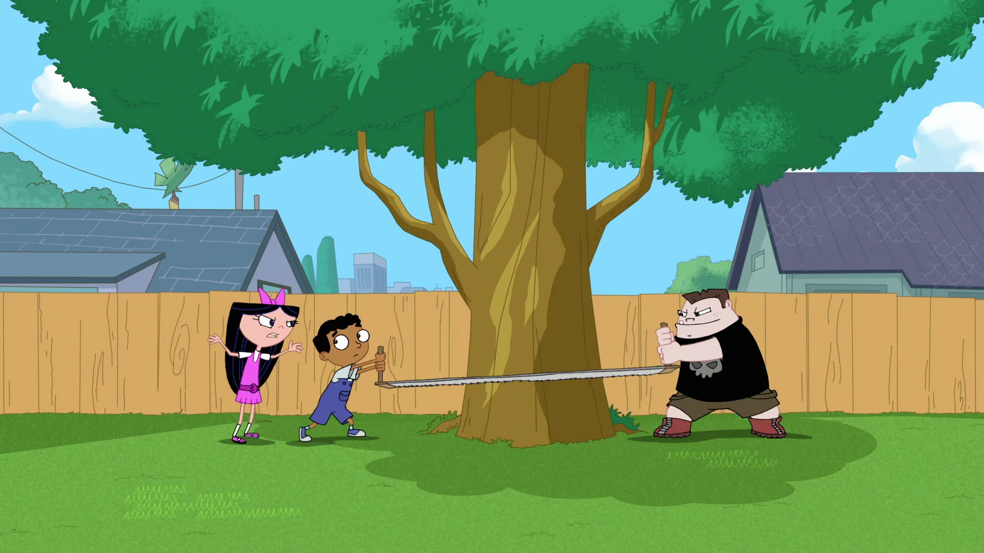 Image 319b Cutting Down the Tree.jpg Phineas and Ferb Wiki