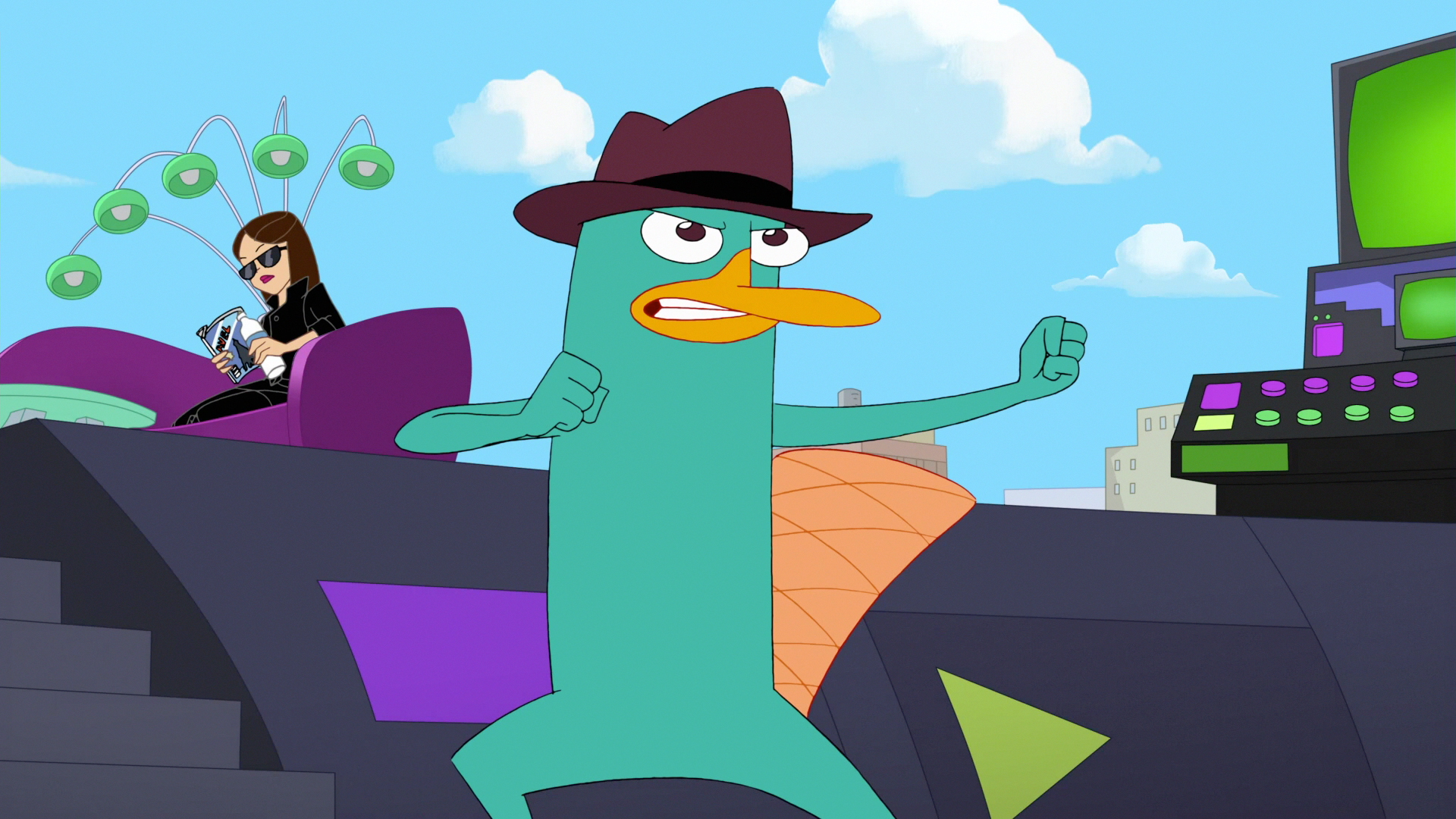 Image 319b Perry Arrives.jpg Phineas and Ferb Wiki FANDOM powered by Wikia