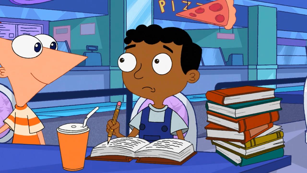 mercadorias material escolar e artigos de papelaria phineas e ferb