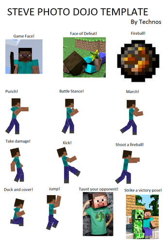 Minecraft Steve Template
