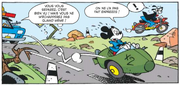 Accident de side-car pour Mickey et Dingo
