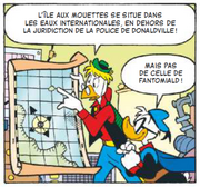 Géo Trouvetou expose la situation de l'île aux mouettes