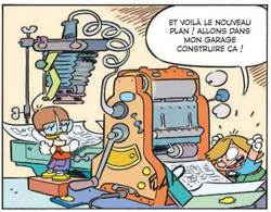 William et Stephen reproduisent les plans de la super-calculatrice