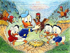 Dessin de Carl Barks Perdus dans les Andes !