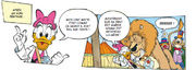 Daisy vient de soigner le lion Nouma