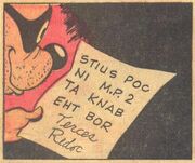 Message d'El Nortap en verlan.