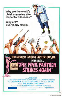 Pink panther strikes again movie poster