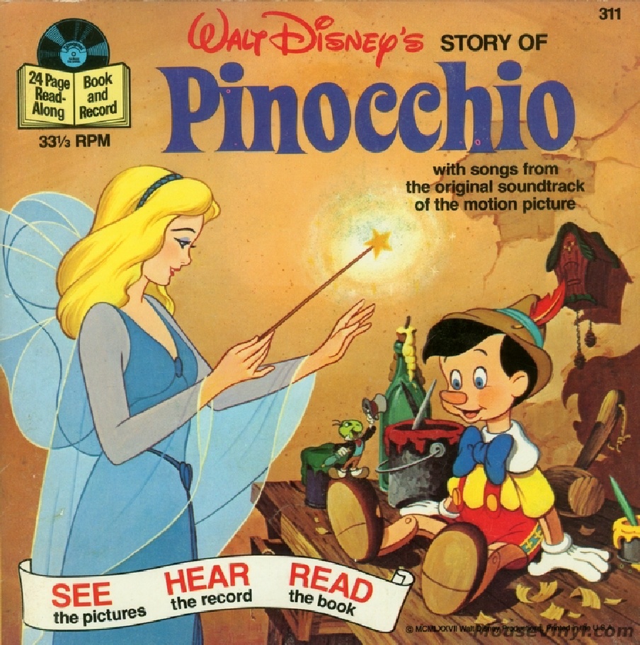Image Walt Disney Pinocchio 24 Page Read Along Book and Record.jpg