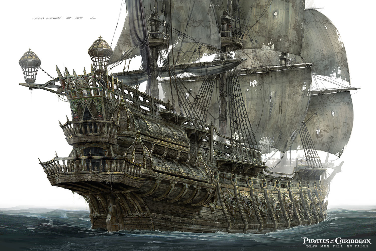 Image Dmtnt Concept Art Flying Dutchman 2 Potc Wiki Fandom