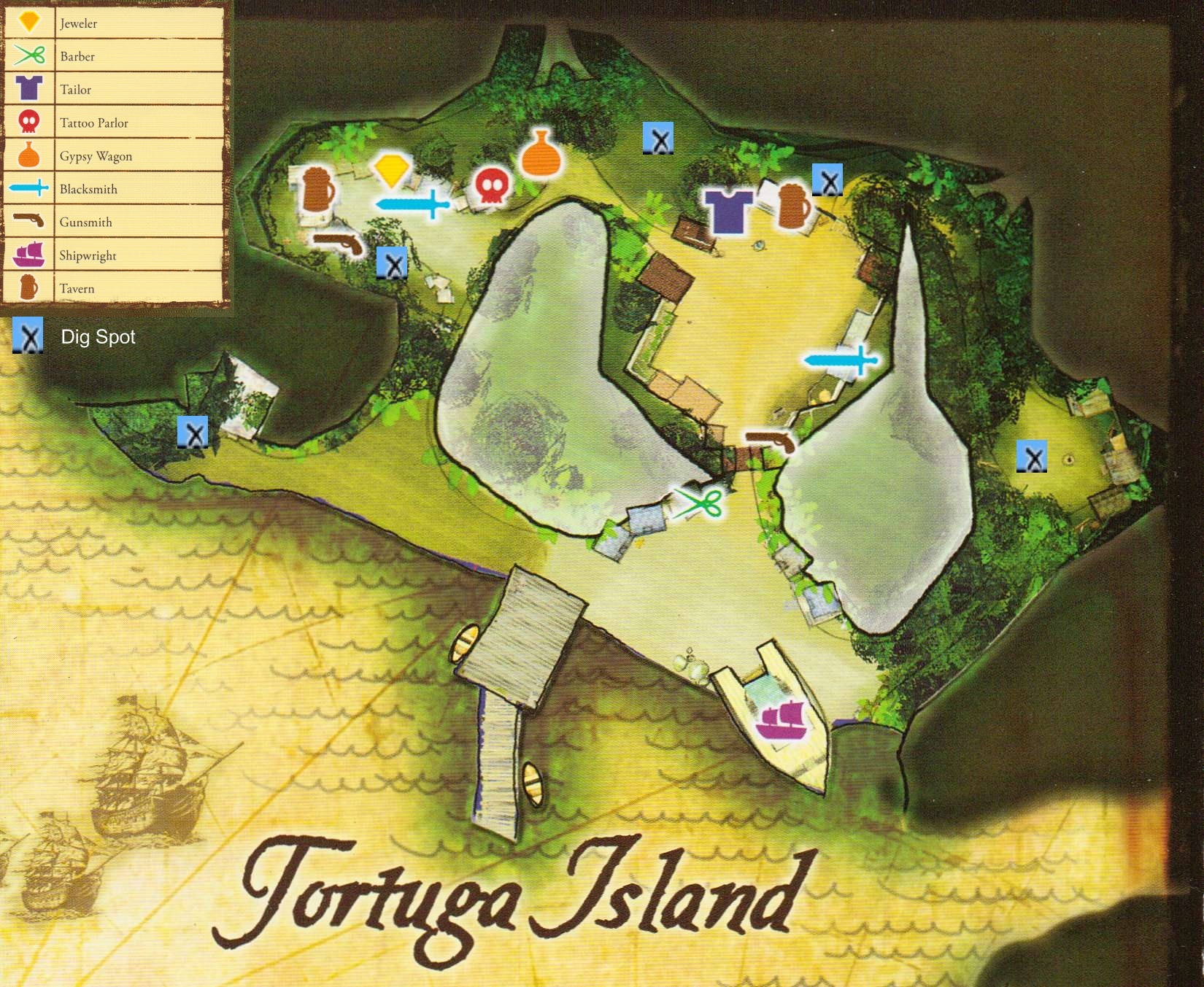 the pirate caribbean hunt location of tortuga