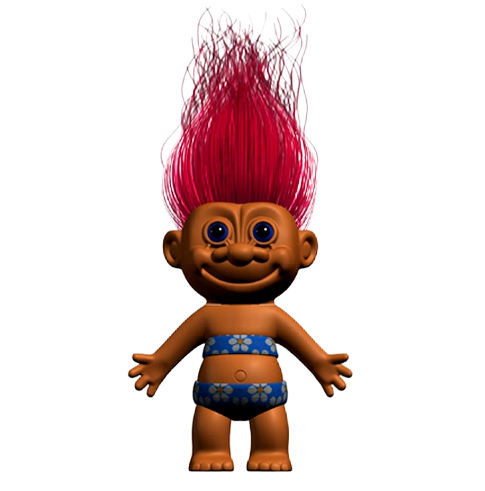 troll doll head