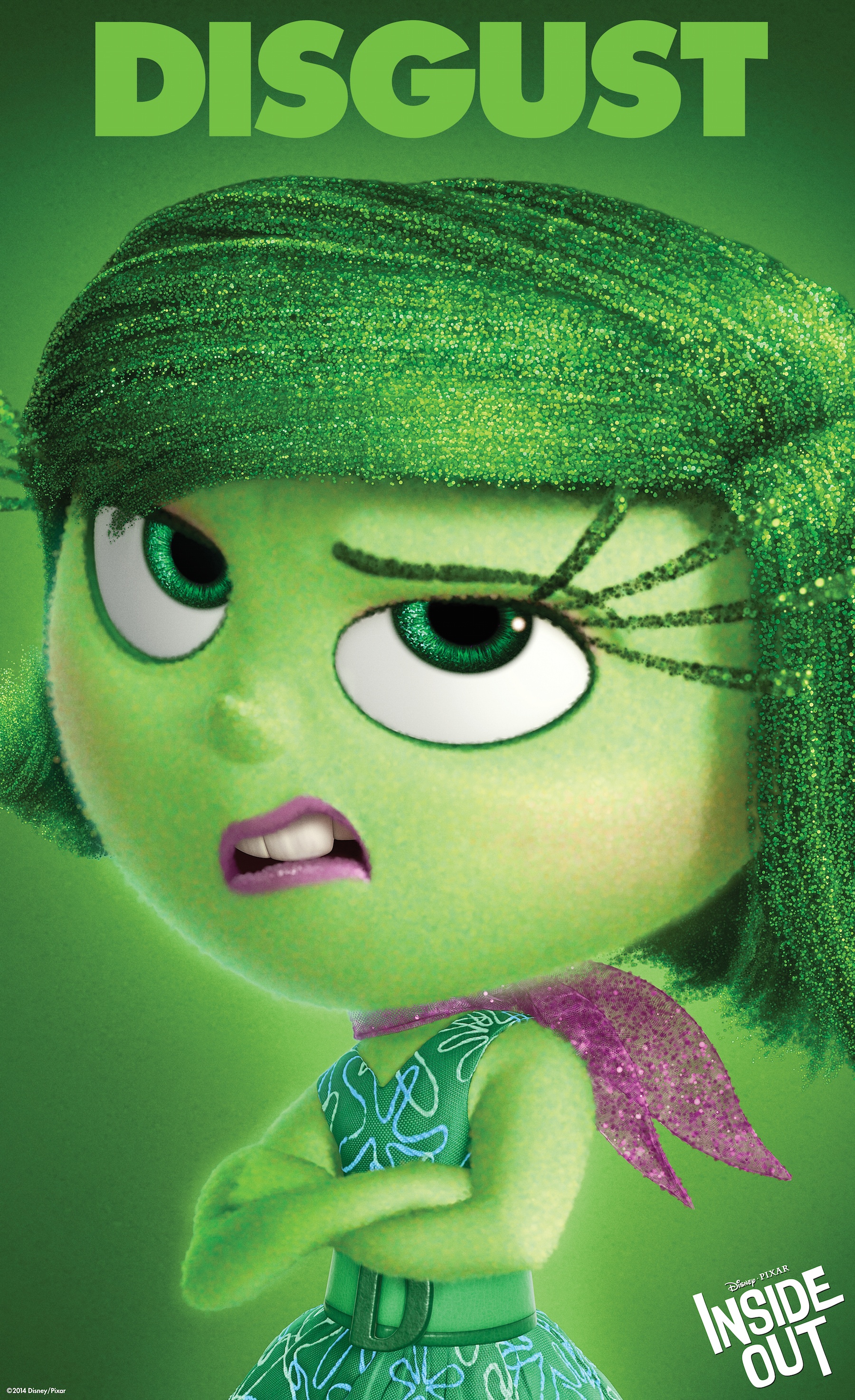 Image - Inside Out Character Poster Disgust.jpg Pixar Wiki FANDOM