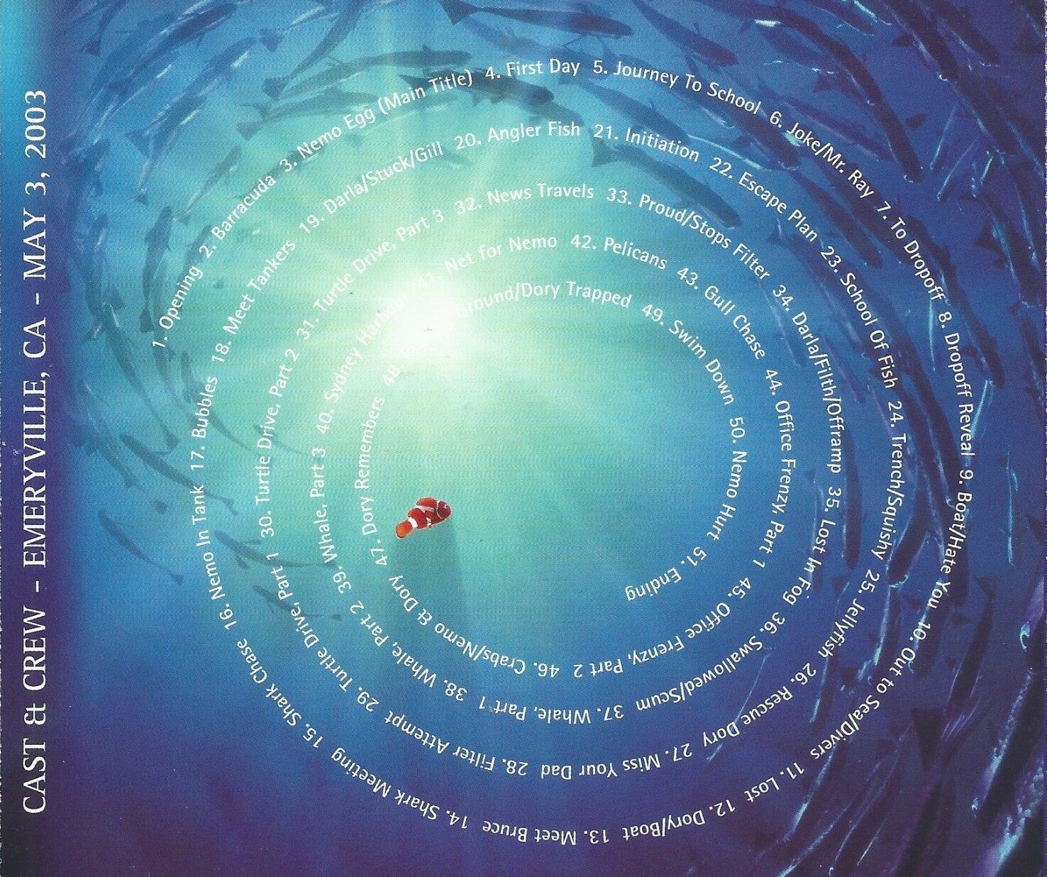 Finding nemo cast crew soundtrack pixar wiki fandom