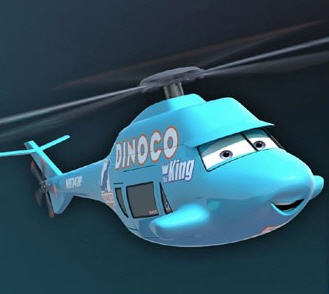 dinoco helicopter toy