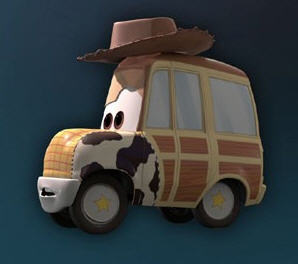 woody toy story car