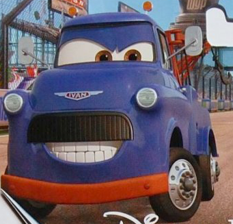 blue disney cars character