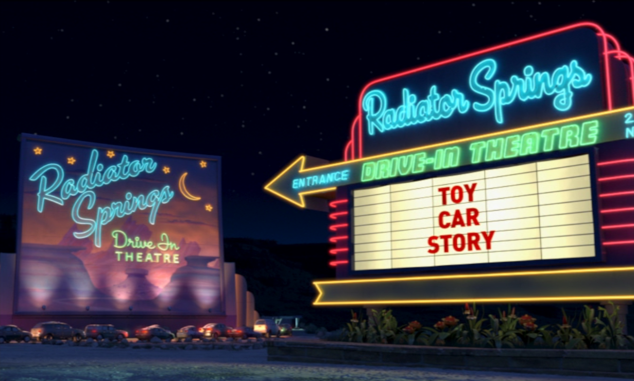 Radiator Springs Drive In Theatre Pixar Wiki Fandom Ed By Wikia Radiator Springs Drive In Theatre