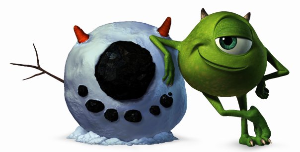 image mike snowman christmas jpg pixar wiki fandom powered by monsters inc christmas