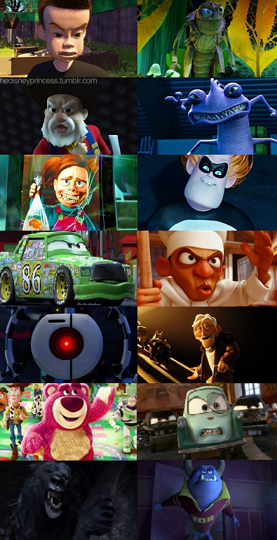 Image Pixar Villains png Pixar Wiki FANDOM Powered By Wikia