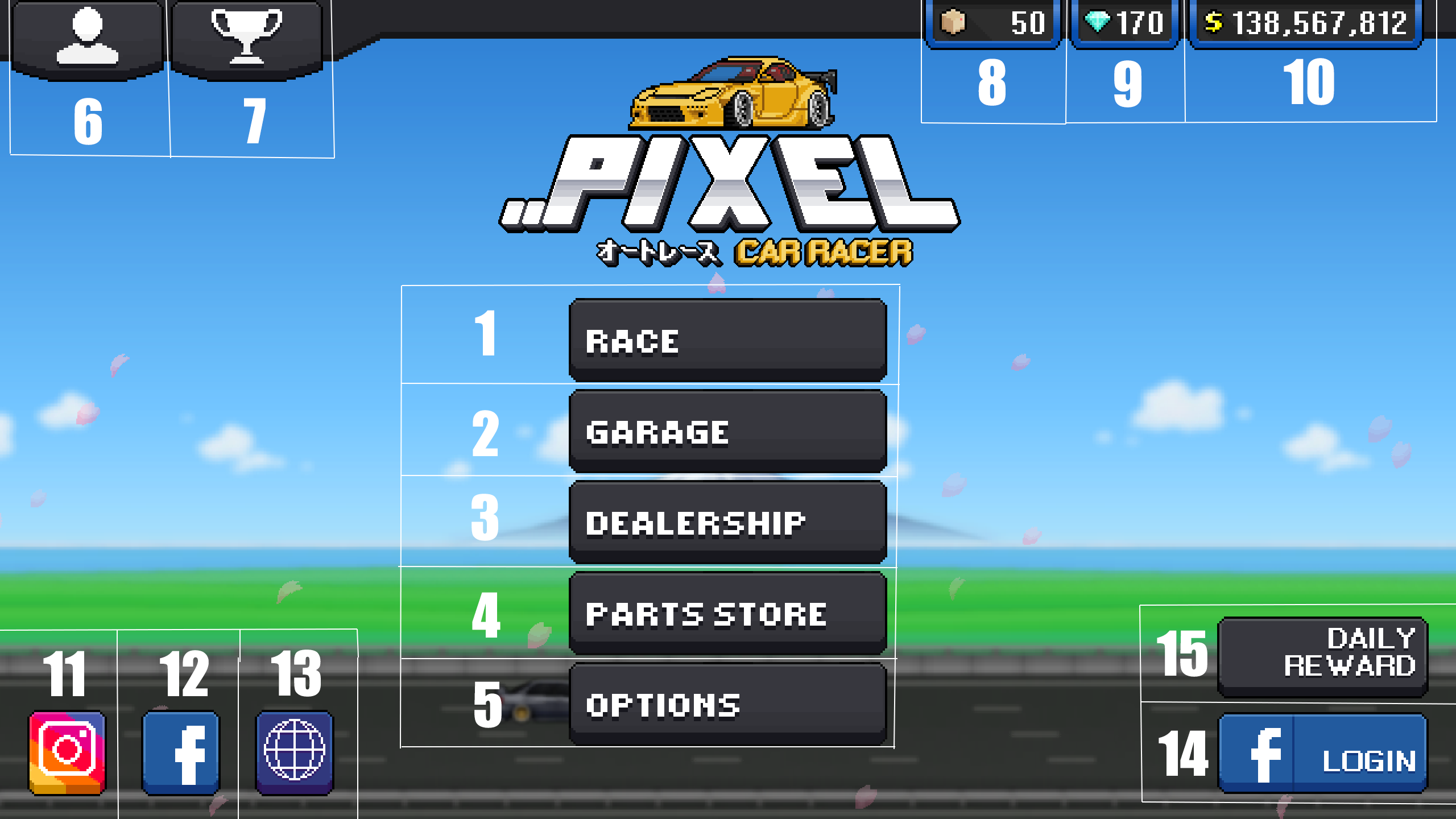 pixel car racer hack codes