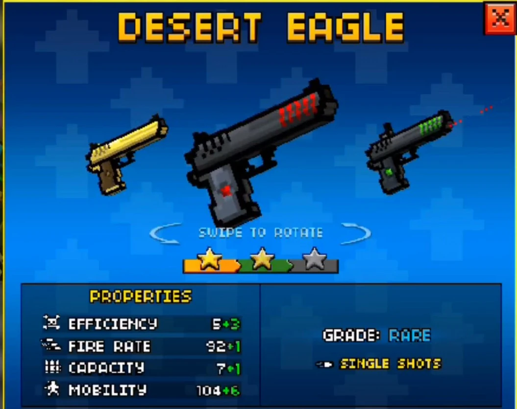 Desert Eagle Up1 (PG3D) Pixel Gun Wiki FANDOM powered by Wikia