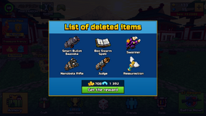Removed Items 15.2.0