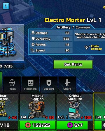 Electro Mortar Pixel Gun Wiki Fandom