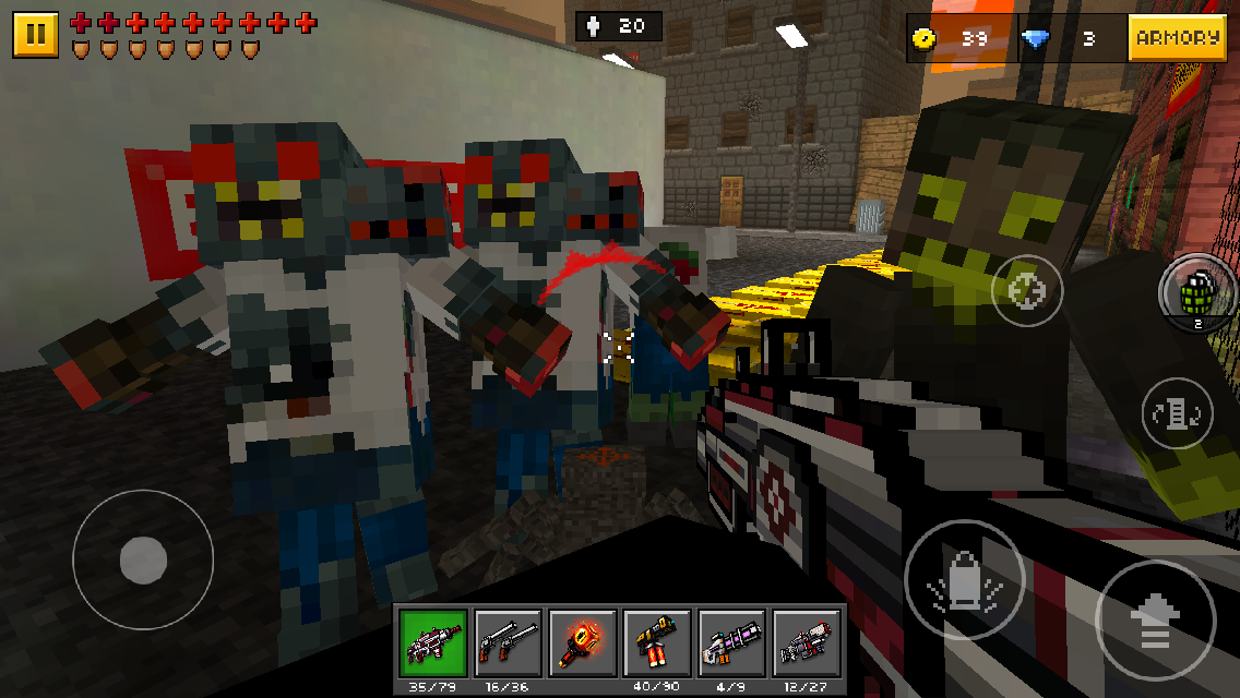 3d pixel zombie games