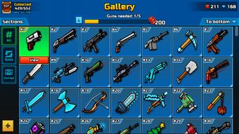 Laser Minigun Pixel Gun