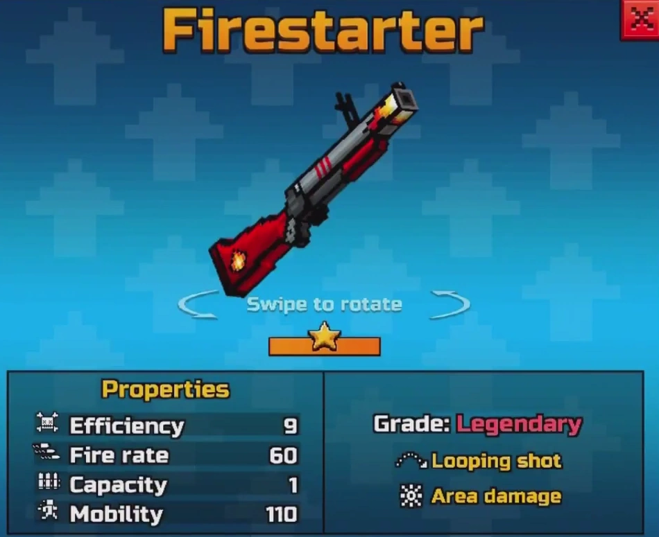 Firestarter Pixel Gun Wiki FANDOM powered by Wikia