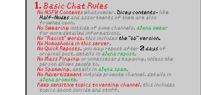 PIXARIA RULES 1