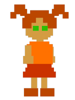 Pigtailed girl