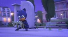 Catboy saves the cat