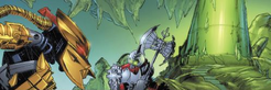 Comic Brutaka and Axonn with Antidermis Vat-1-