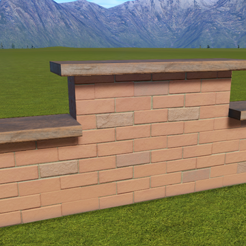 Classic Brick Wall Top Flat Stepped Planet Coaster Wiki Fandom