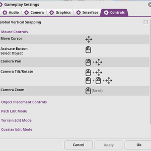 Controls Planet Coaster Wiki Fandom