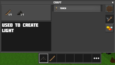Crafting torch