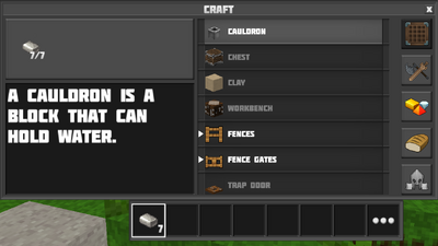 Crafting cauldron