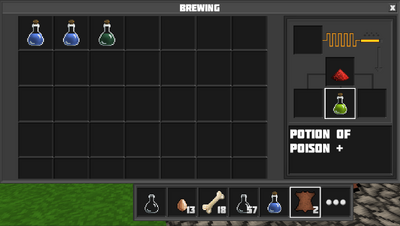 Brewing potion of poison